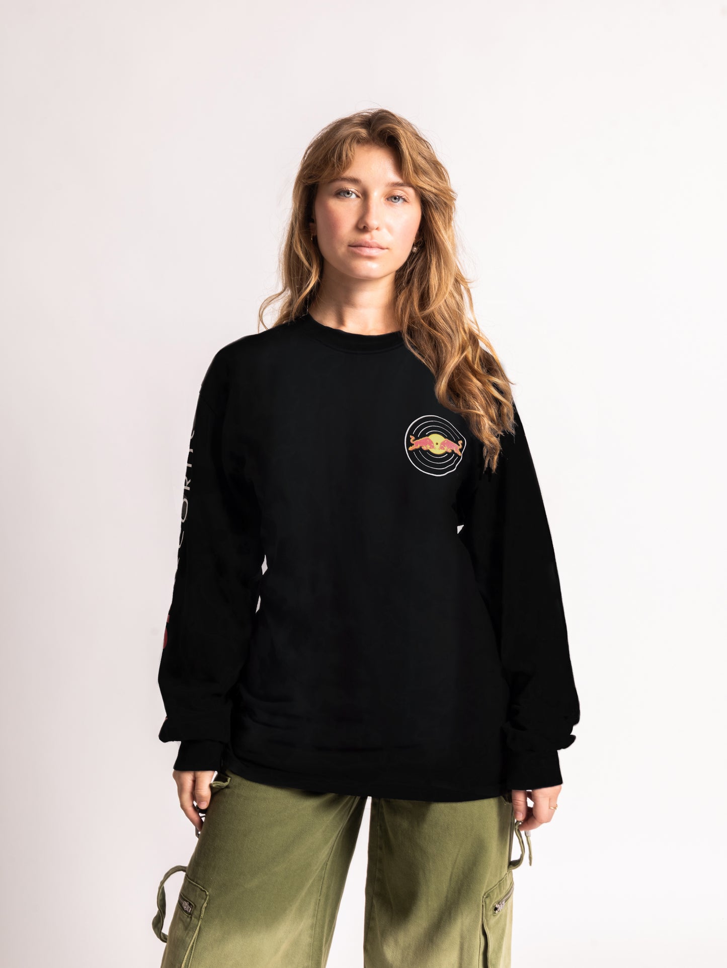 Red Bull Records - Black Long Sleeve