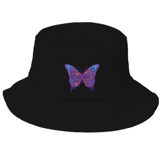 Peter $un - The Butterfly (Metamorphosis) Bucket Hat - BLACK