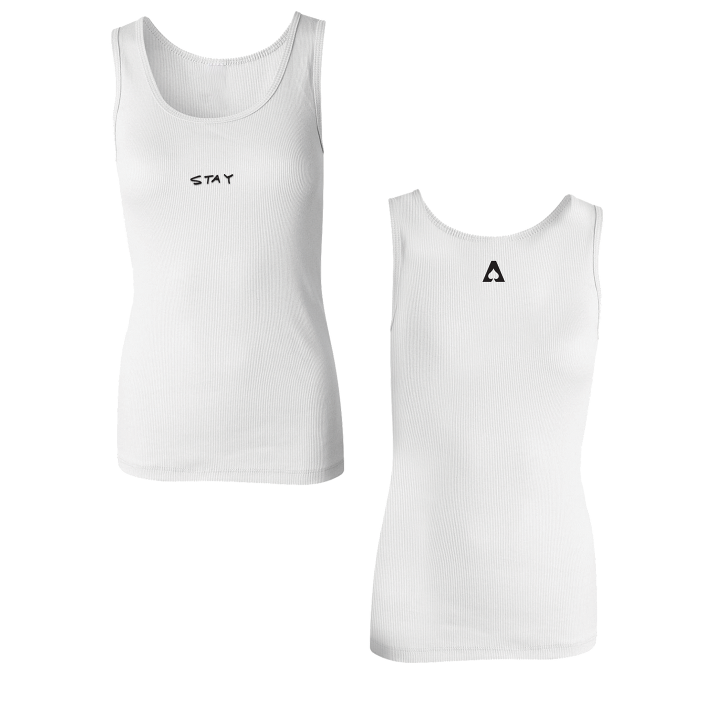 The Aces - Stay Ribbed Tank (Embroidered)
