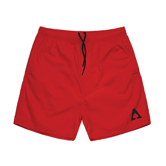 The Aces - Red Logo Shorts