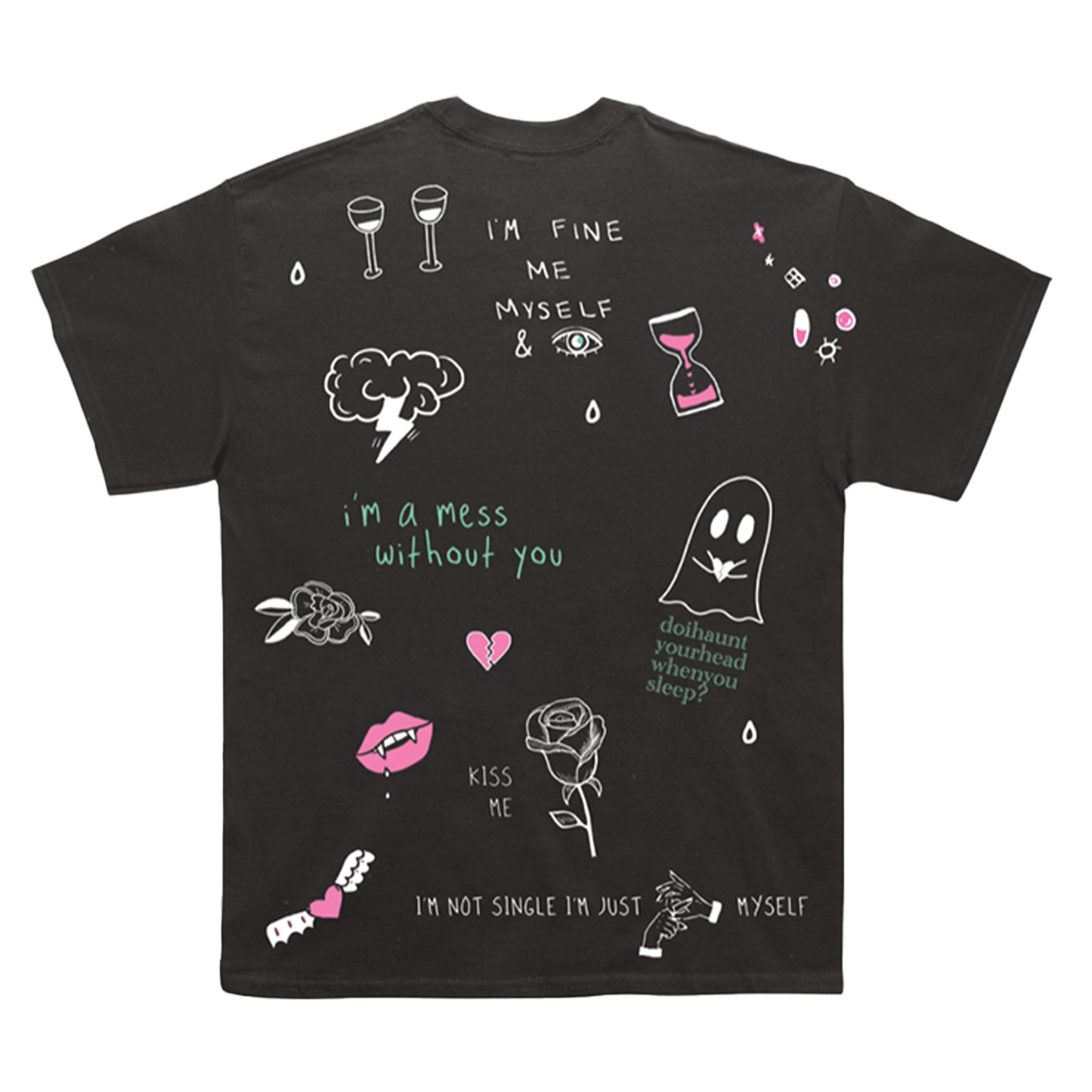 Sad Alex - Black All Over Print Tee