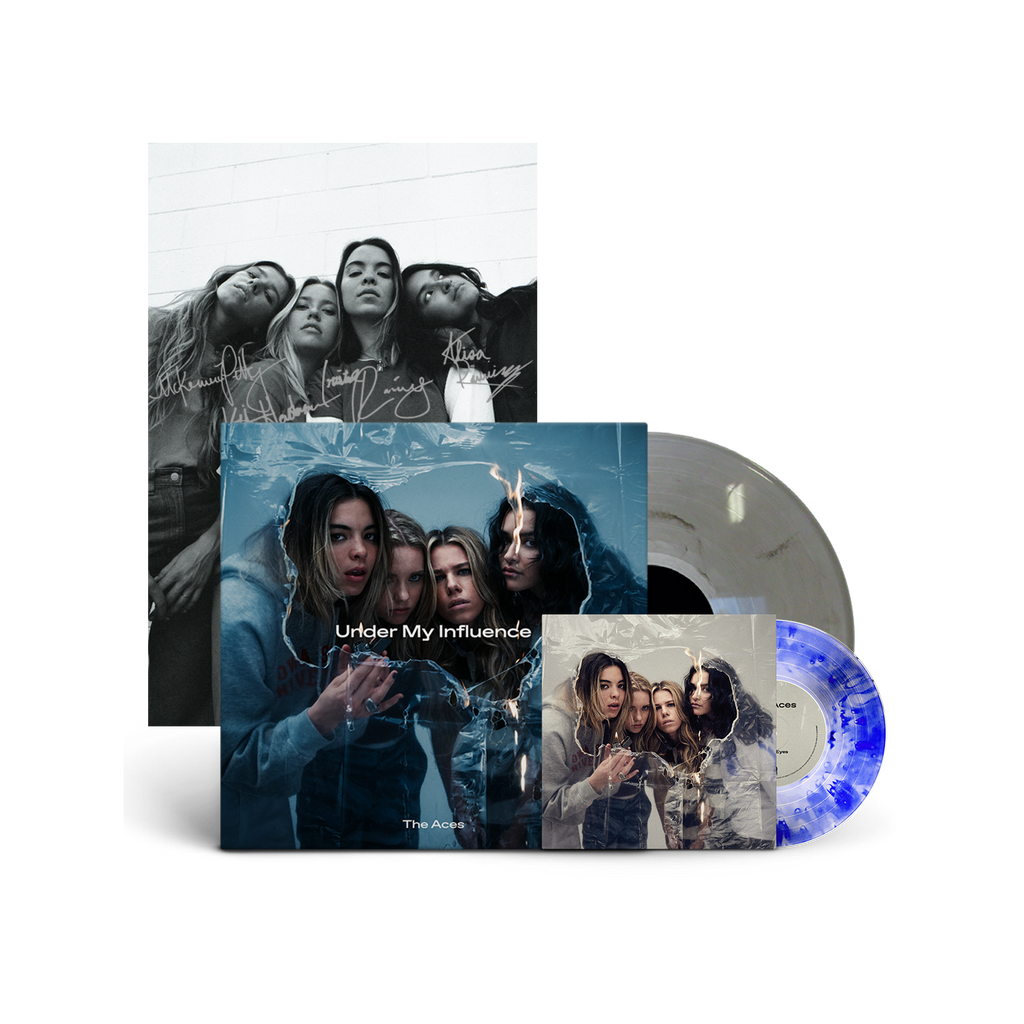 The Aces - "Under My Influence" 12 Inch LP/"Sleepy Eyes/Aren't You" Limited Edition 7"/Signed Poster Bundle