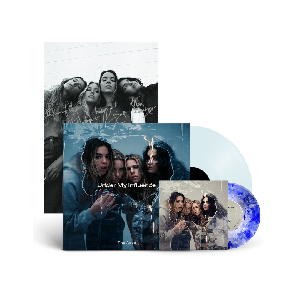 The Aces - "Under My Influence" 12 Inch LP/"Sleepy Eyes/Aren't You" Limited Edition 7"/Signed Poster Bundle