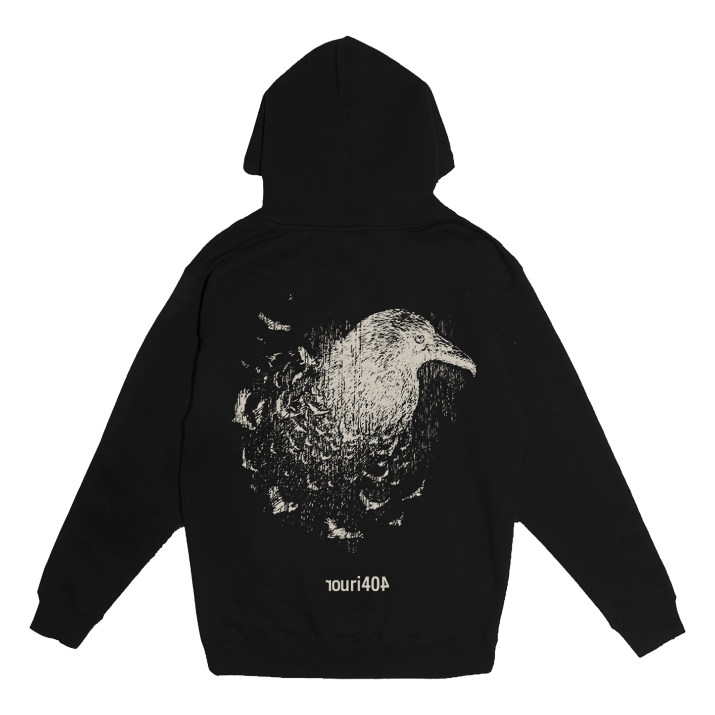 ROURI404 - Black Crows Hoodie