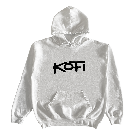 Kofi - Photo Hoodie - White