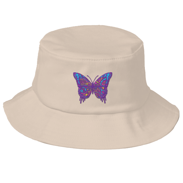 The Butterfly (Metamorphosis) Bucket Hat - NATURAL