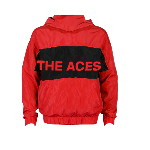 The Aces - Red Logo Windbreaker