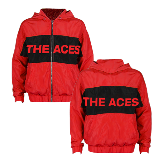 The Aces - Red Logo Windbreaker